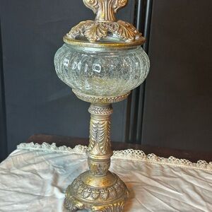 Elegant Gold and Glass Decorative Bowl